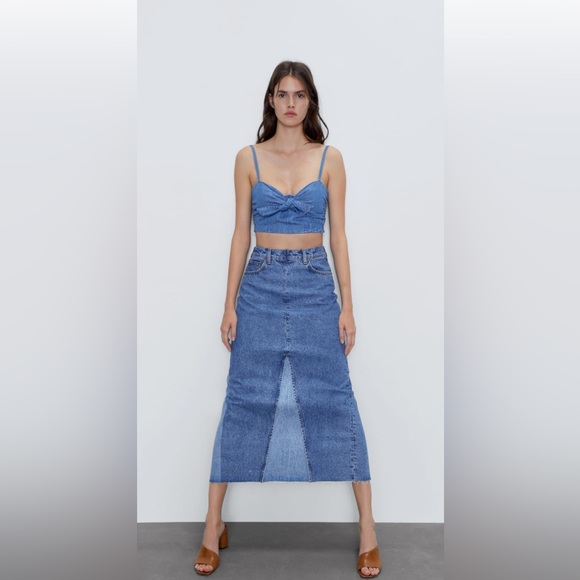 Limited collection ZARA DENIM skirt XS - Picture 5 of 7